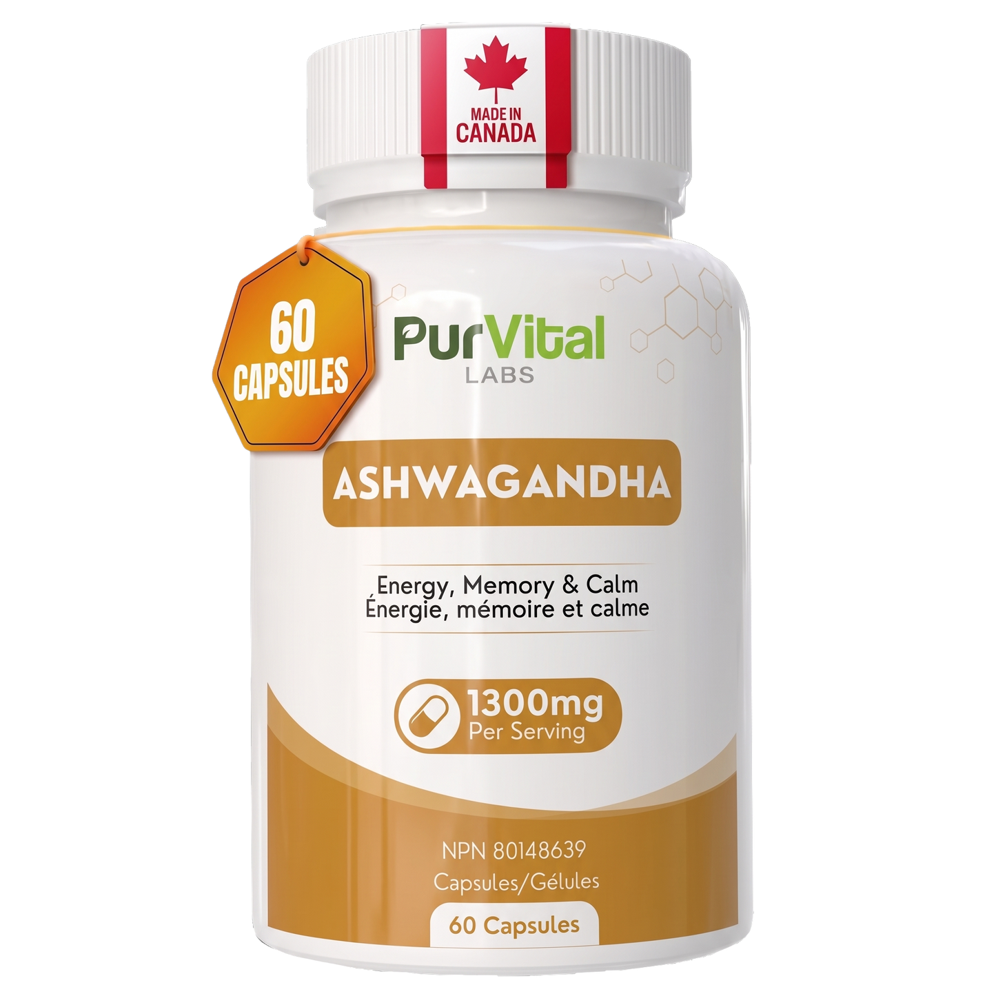 Ashwagandha Capsule 1300mg Per Serving