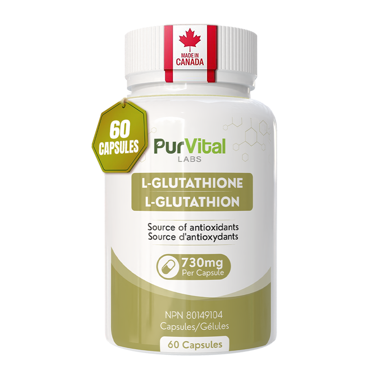 L-Glutathione 730 mg per Serving