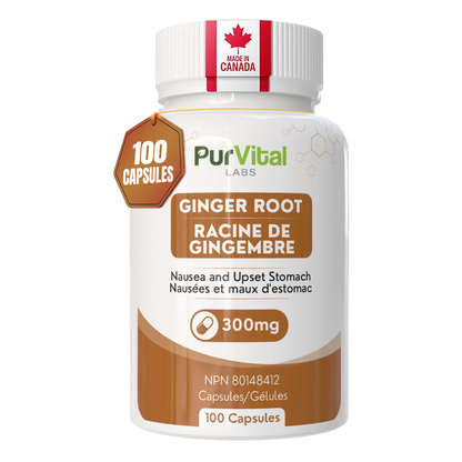 Ginger Root Capsules 300mg Per Servings