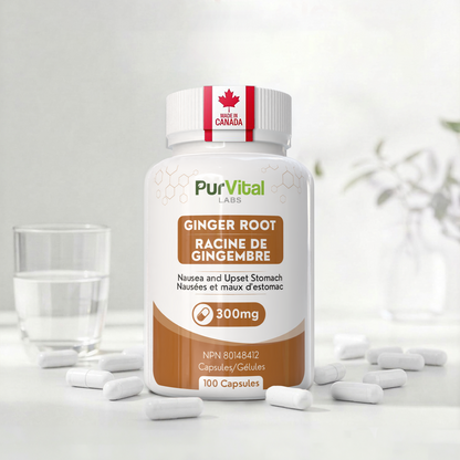Ginger Root Capsules 300mg Per Servings