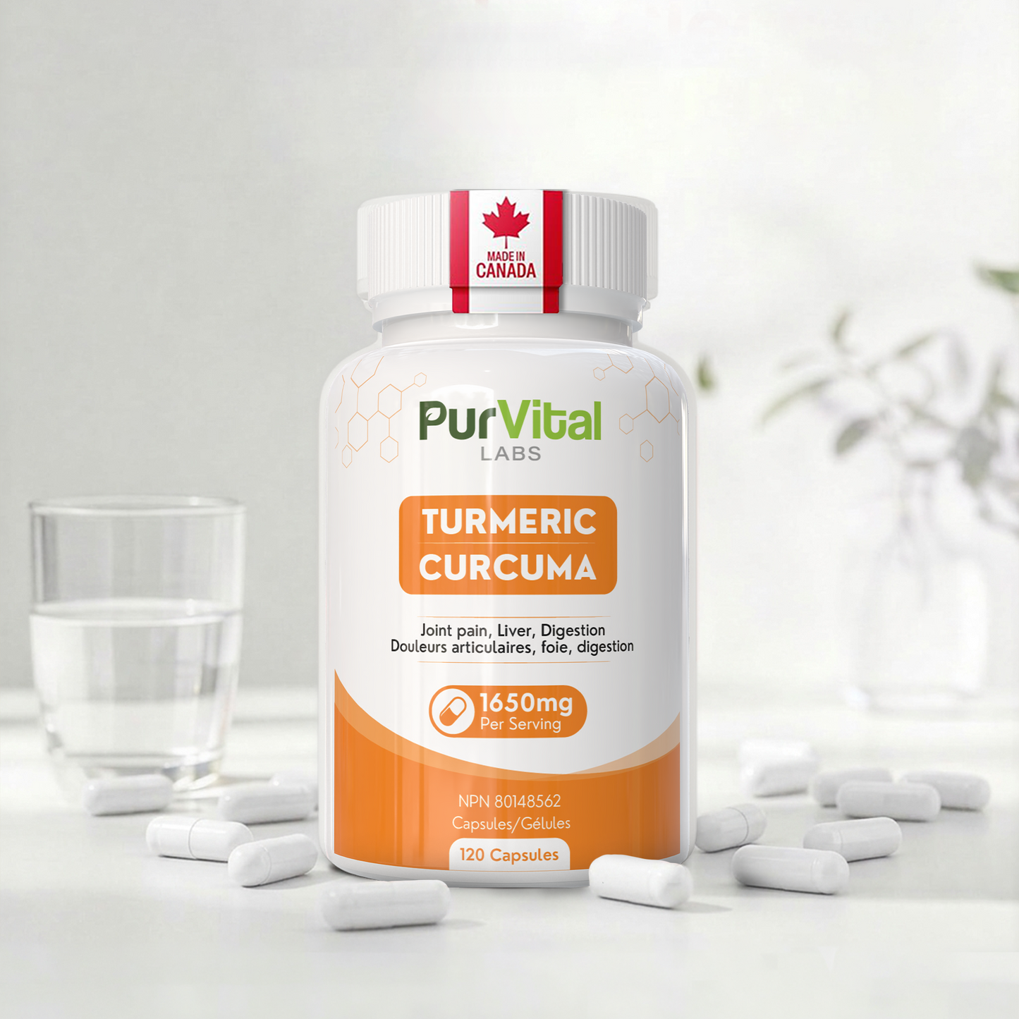Turmeric Capsules 1650mg Per Servings