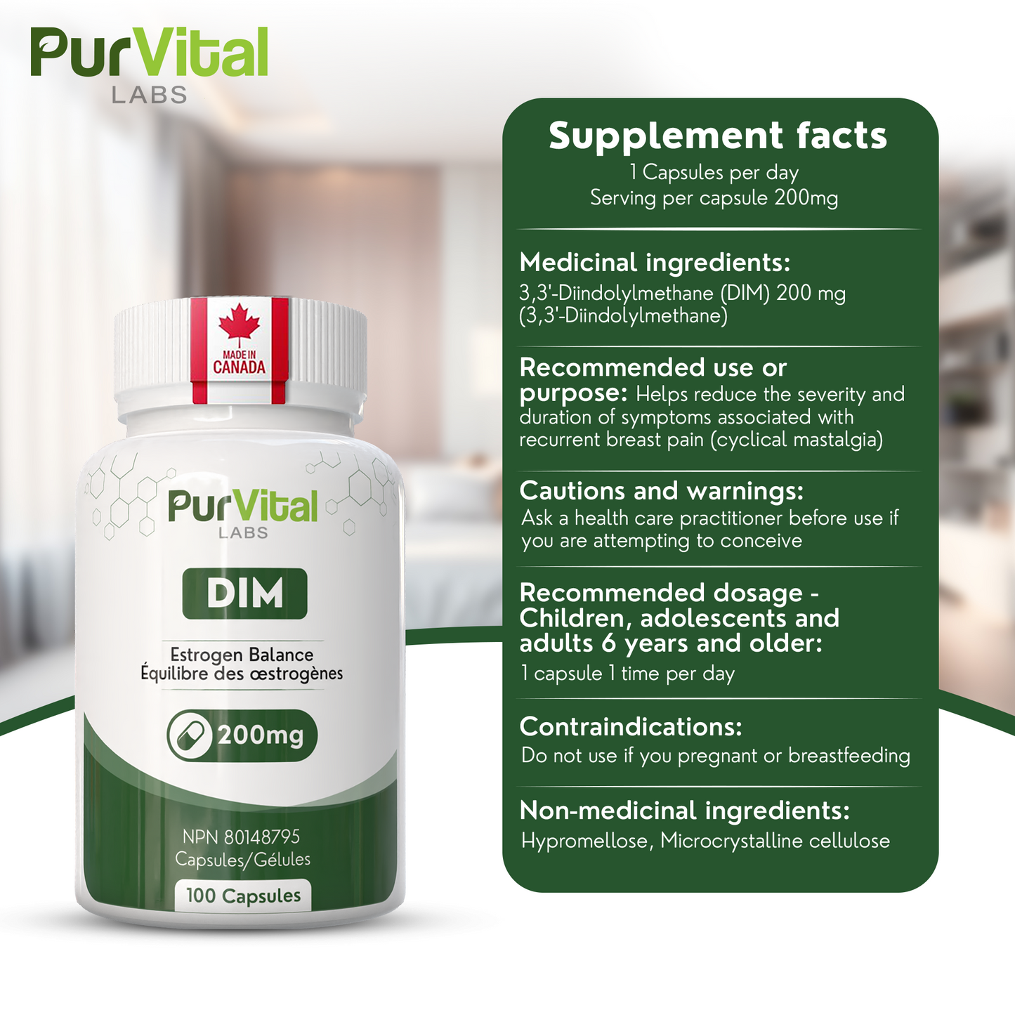 DIM Capsule 200mg Per Servings