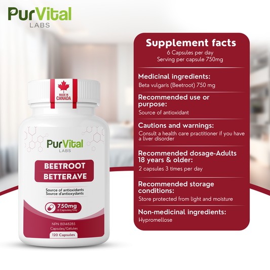 Beetroot Capsules 1500mg Per Servings