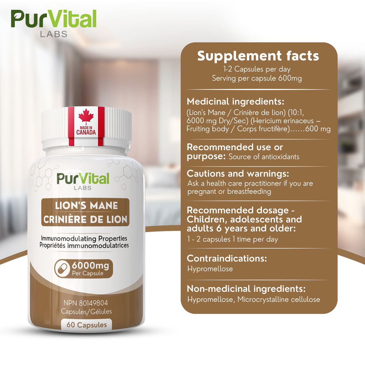 Lion's Mane Mushroom Extract 600mg