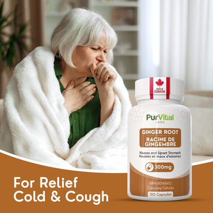 Ginger Root Capsules 300mg Per Servings