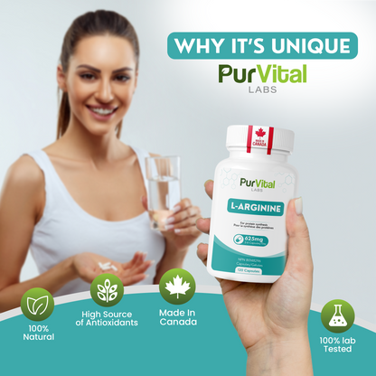 L-Arginine Capsules 1250mg Per Servings