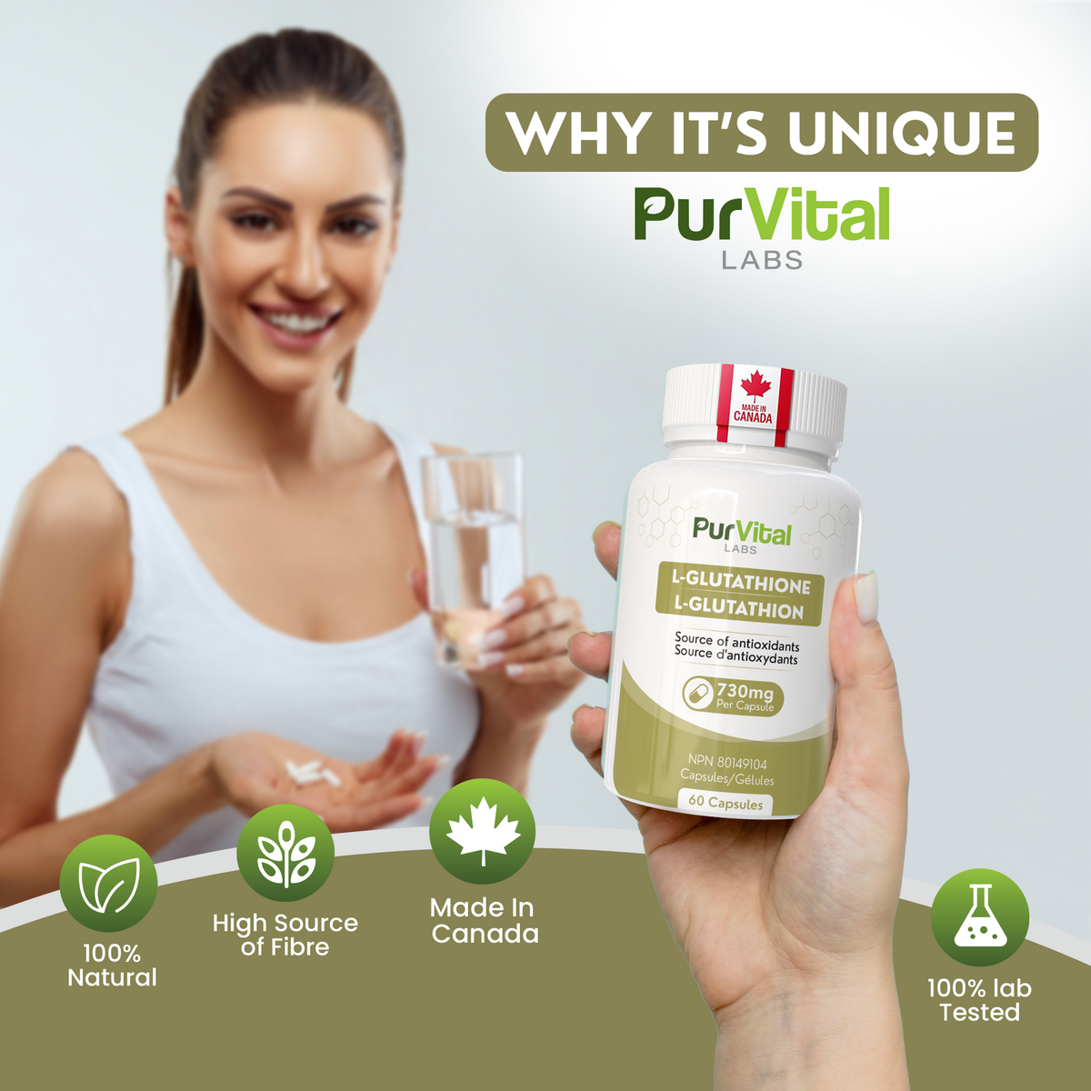 L-Glutathione 730 mg per Serving