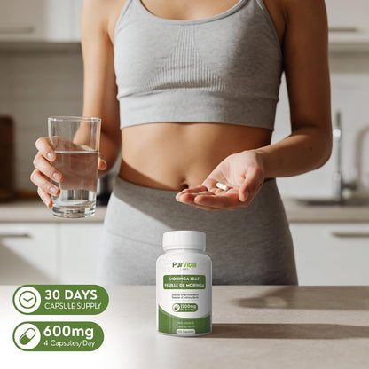 Moringa Leaf Powder Capsule 1200mg Per Serving