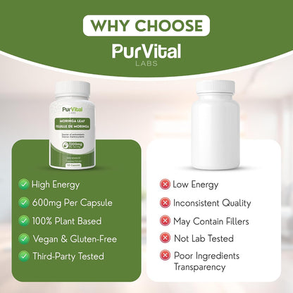Moringa Leaf Powder Capsule 1200mg Per Serving