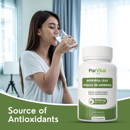 Moringa Leaf Powder Capsule 1200mg Per Serving