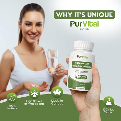Moringa Leaf Powder Capsule 1200mg Per Serving