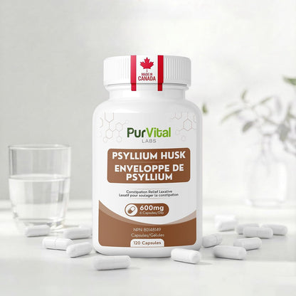 Psyllium Husk Capsules 1200mg Per Servings