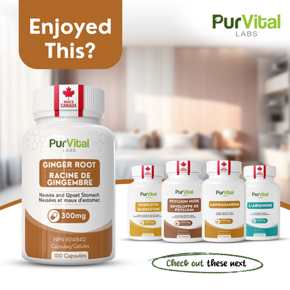 Ginger Root Capsules 300mg Per Servings