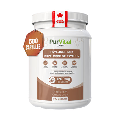 Psyllium Husk Capsules 1200mg Per Servings